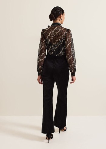 Phase Eight Morilla Lace Jumpsuit Black/Multicolor Canada | ORELTA-065